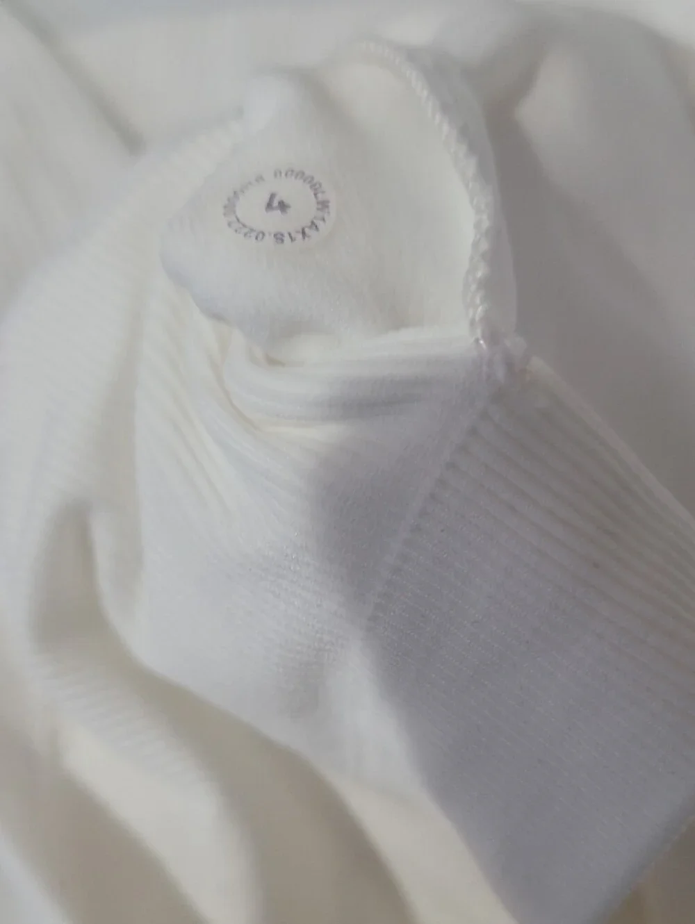 lululemon athletica White Ribbed Racerback Tank
